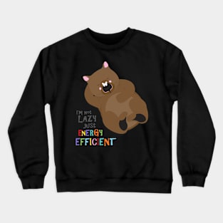 Lazy wombat Crewneck Sweatshirt